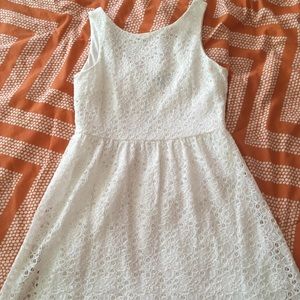 Off-white lace dress